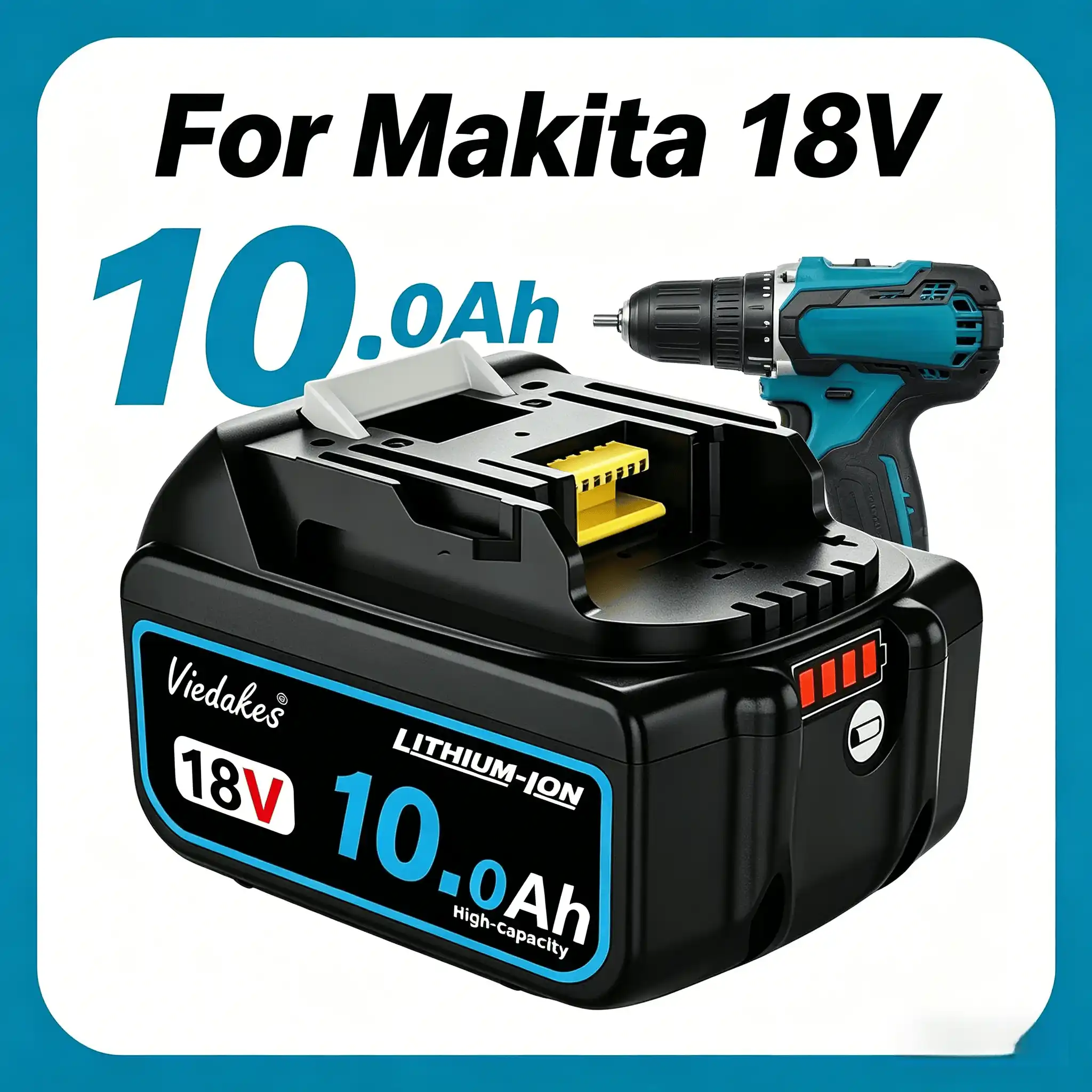 Makita Drill Ddf484 - Batteria Makita 18V 12.0Ah agli Ioni